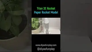 paper rocket making - Ttan 3E rocket model - #shorts - #shortvideo