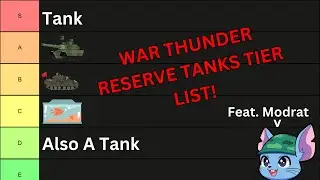 War Thunder Tier Lists Part 1: Reserve Tanks (Feat. Modrat)