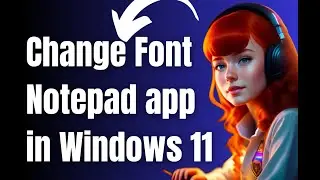 How to Change Font in Notepad app in Windows 11