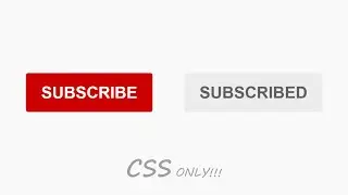 CSS Subscribe Button only HTML CSS | CSS Animation