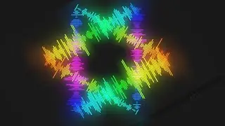 Star Audio Spectrum Visualizer Green Screen 4K | #59