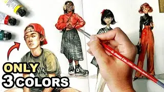 How to Sketch People with Watercolor! STEP by STEP Tips