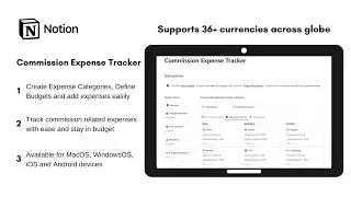 Commission Expense Tracker | How to keep track of commission expenses using @Notion