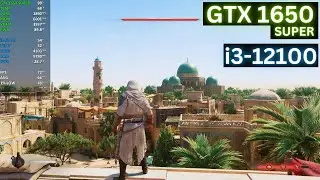 Assassin's Creed Mirage | GTX 1650 SUPER + i3 12100 | 1080p | Medium Settings