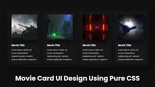 Movie Card UI Design Using Pure CSS | @developerHub | #DeveloperHub | CSS