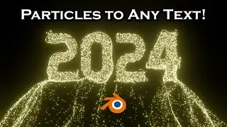 Particles to Text Transition Animation - Blender Tutorial