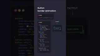 CSS Button Border Animation Design | CSS Border Animation