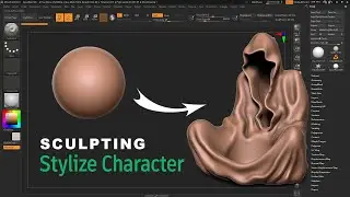 ZBrush Sculpting Tutorial - Ghost Wizard Candlestick