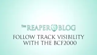 Follow Track Visibility With The BCF2000