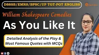 William Shakespeare Comedies || As You Like It || Best Comedy Plays of William Shakespeare