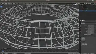 Blender 2.80 Tutorial: Create A Simple Wire Frame/Cage From A Solid Object.