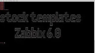 Refresh stock templates, Zabbix 6.0