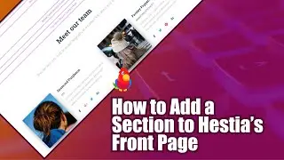 How to Add a Section to Hestia's Front Page [2023]