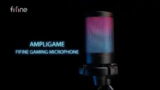 [Showcase] of FIFINE AmpliGame Streaming Microphone With RGB Illumination, Mute Button & Volume Dial