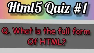 HTML5 Question || HTML5 Question for Any Exam || HTML5 Interview Question 