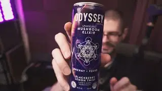 Odyssey Elixir Sparkling Energy Mushroom Drink Tryout