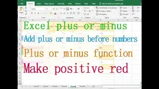 Excel plus or minus format (make positive red and negative blue)