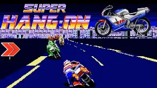 Super Hang-On (MD · Sega Mega Drive) video game port | full game completion session 🏍️🏁🎮