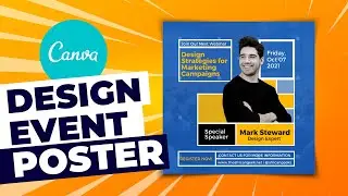 Design Event Poster Design in Canva - African Geek |  Canva Tutorial for Beginners