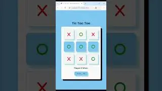 Learn How to Create Advanced Tic Tac Toe Using HTML CSS and JAVASCRIPT #games