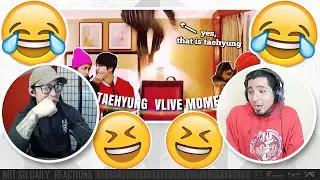 taehyung being extra on vlive | NSD REACTION