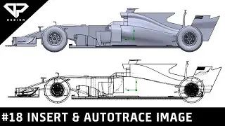 Learning Solidworks #18 : Convert Image into Sketch using Autotrace Command | Surfacing | DP DESIGN