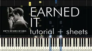 The Weeknd - Earned It - Piano Tutorial + Sheets