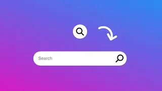 Create an Animated Search Bar with Hover Effect & Gradient Background | Full CSS Tutorial