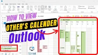 How to View Other People's Calendar in Outlook | Open another person's Calendar in Outlook