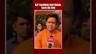 BJPs Ravi Kishan Casts His Vote In UPs Gorakhpur