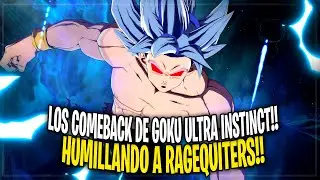 Así es como GOKU ULTRA INSTINCT hace ENFADAR a los RAGEQUITERS!! DRAGON BALL FIGHTERZ