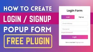 Login Signup Popup Form in WordPress and WooCommerce - 2022 Updated Video Tutorial