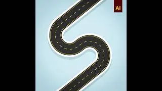 Road Pattern Brush in Adobe Illustrator