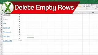 How to Filter Out and Delete Every Other Empty Row in Excel | Filtering in Excel