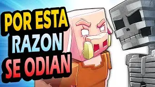 Por Esta Razón los Withers y Piglins se ODIAN en Minecraft!!!