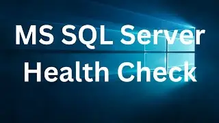 MS SQL Server Health Check HTML Report 