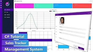 Modern Sales Tracker Management System with Charts - C# WinForms