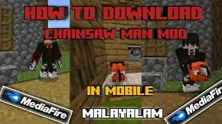 HOW TO DOWNLOAD ChainSaw Man Mod In Mcpe 1.19.60 free mediafire #minecraft #chainsawman #malayalam