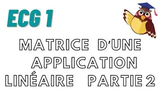 Matrice dune Application Linéaire - Partie 2 - Cours ECG Maths APPRO/Maths APPLI