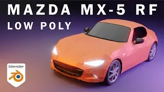 Low poly Mazda mx 5 - Blender