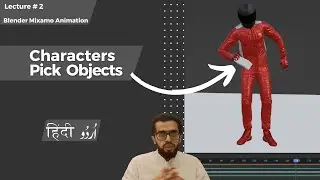 How to Animate a Character to Pick Up an Object | Blender Mixamo Animation Tutorial 2