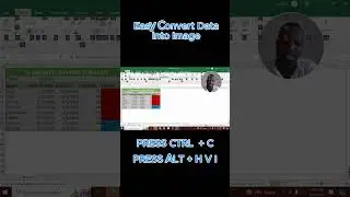 Easy Convert Data into Image in Excel#exceltips #exceltutorial #shorts