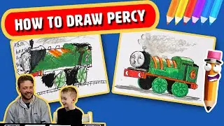 How To Draw Percy from Thomas and Friends  | Art for Kids | Tutorial step by step