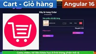 009-Quản lý giỏ hàng Cart phía Angular Frontend-Typescript