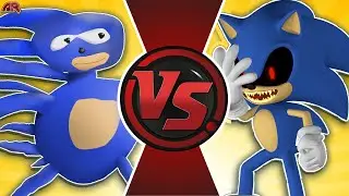 SANIC vs SONIC.EXE REMASTERED! Cartoon Fight Club Episode 369