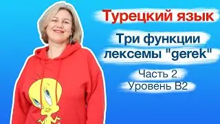 Три функции лексемы "gerek". Часть 2