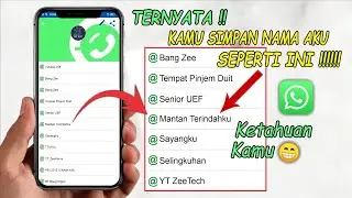 Cara Mengetahui Nama Kita Di Kontak WhatsApp Orang Lain