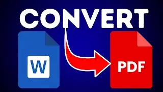 How to Convert Word to PDF | Simple Tutorial