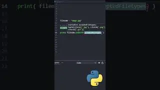 Python TRICK!!! check file  extensions with ease 