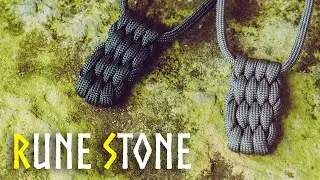 Rune Stone Knot Pendant | Paracord Necklace Keychain | HOW TO